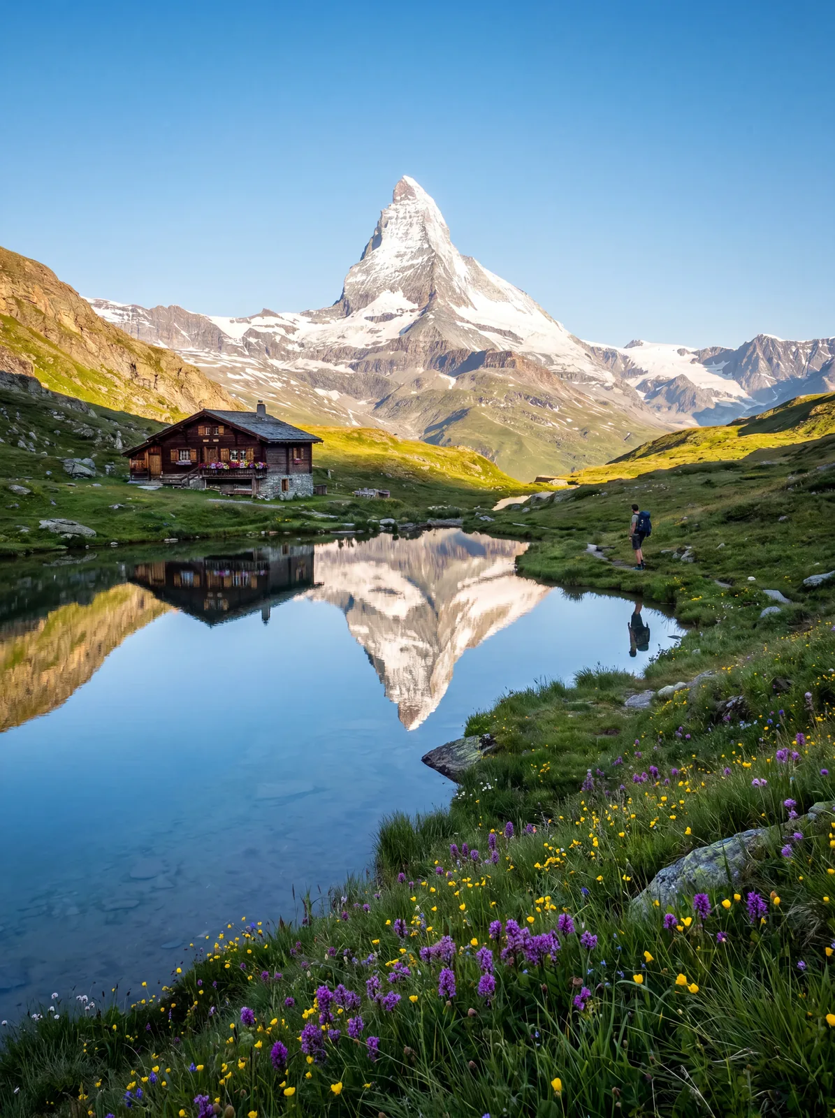 Le Cervin et les Alpes suisses